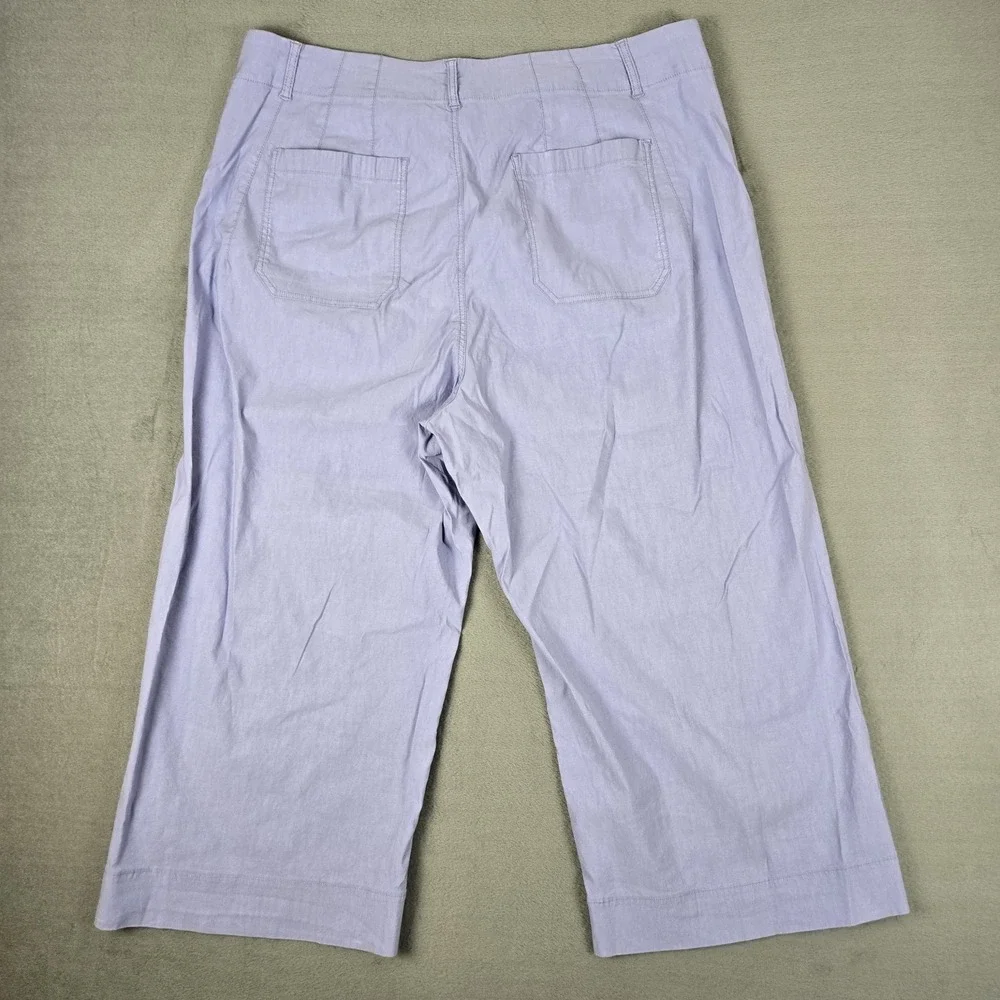 Maeve Anthropologie Pants Womens 28W‎ The Colette High Rise Crop Wide Leg Purple